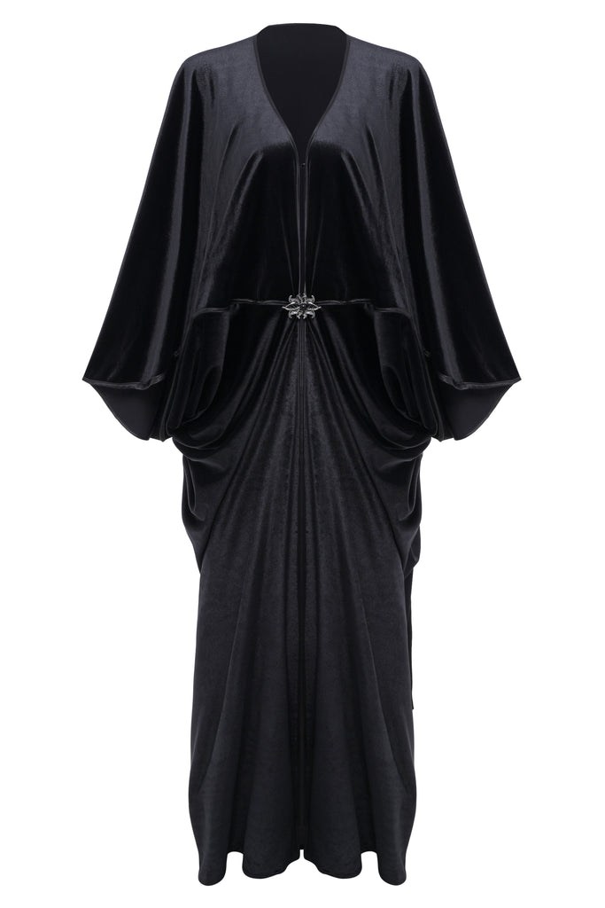 Batwing Sleeve Art Deco Robe Dress - Babeyond UK