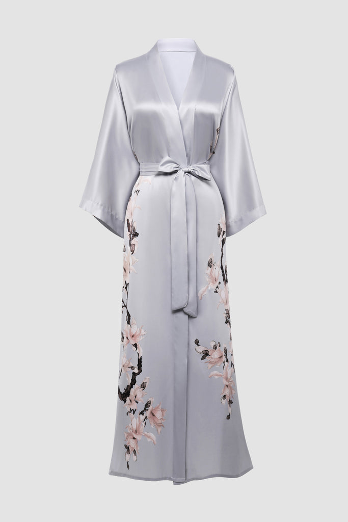 Floral Handpainted Kimono Robe - Babeyond UK