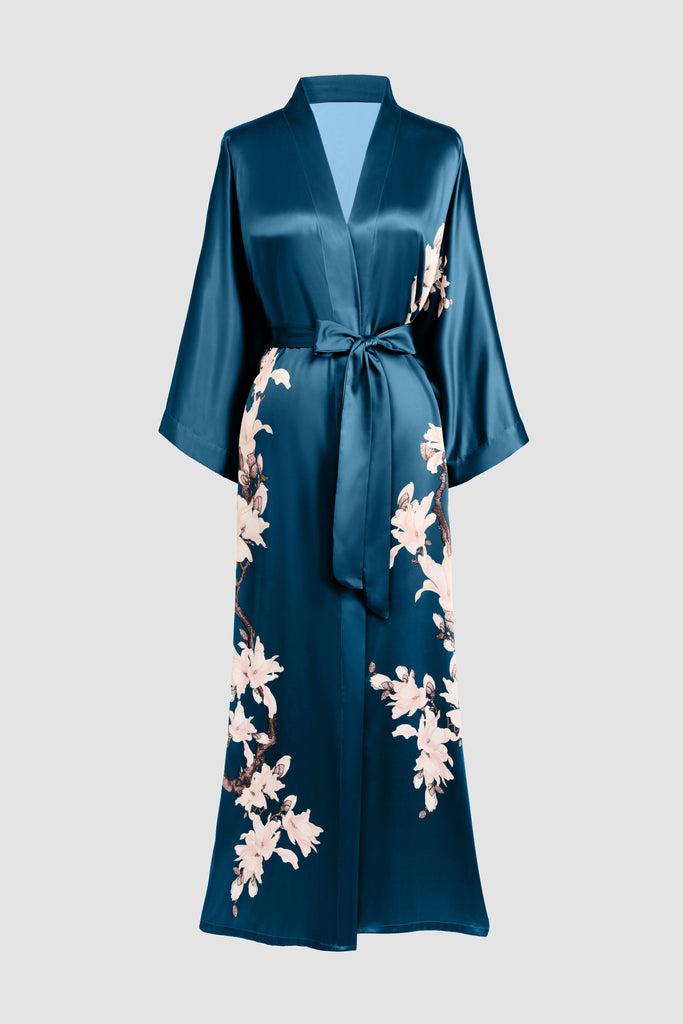 Floral Handpainted Kimono Robe - Babeyond UK