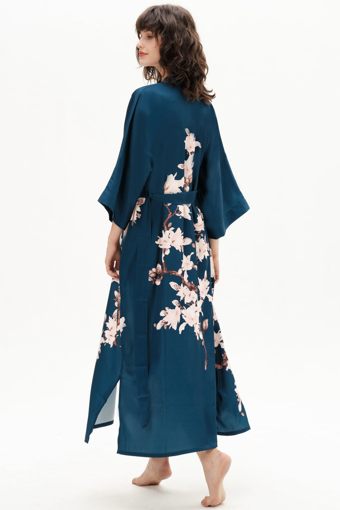 Floral Handpainted Kimono Robe - Babeyond UK