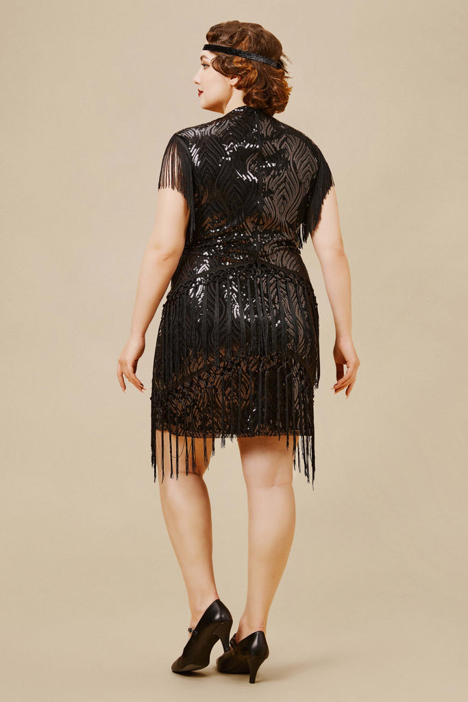 Sparkly Sequin Bodycon Flapper Dress - Babeyond UK