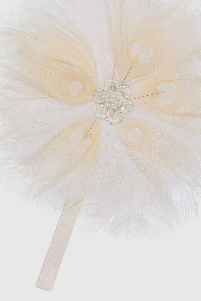 1920s Vintage Feather Bouquet Fan - Babeyond UK