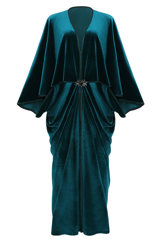 Batwing Sleeve Art Deco Robe Dress - Babeyond UK