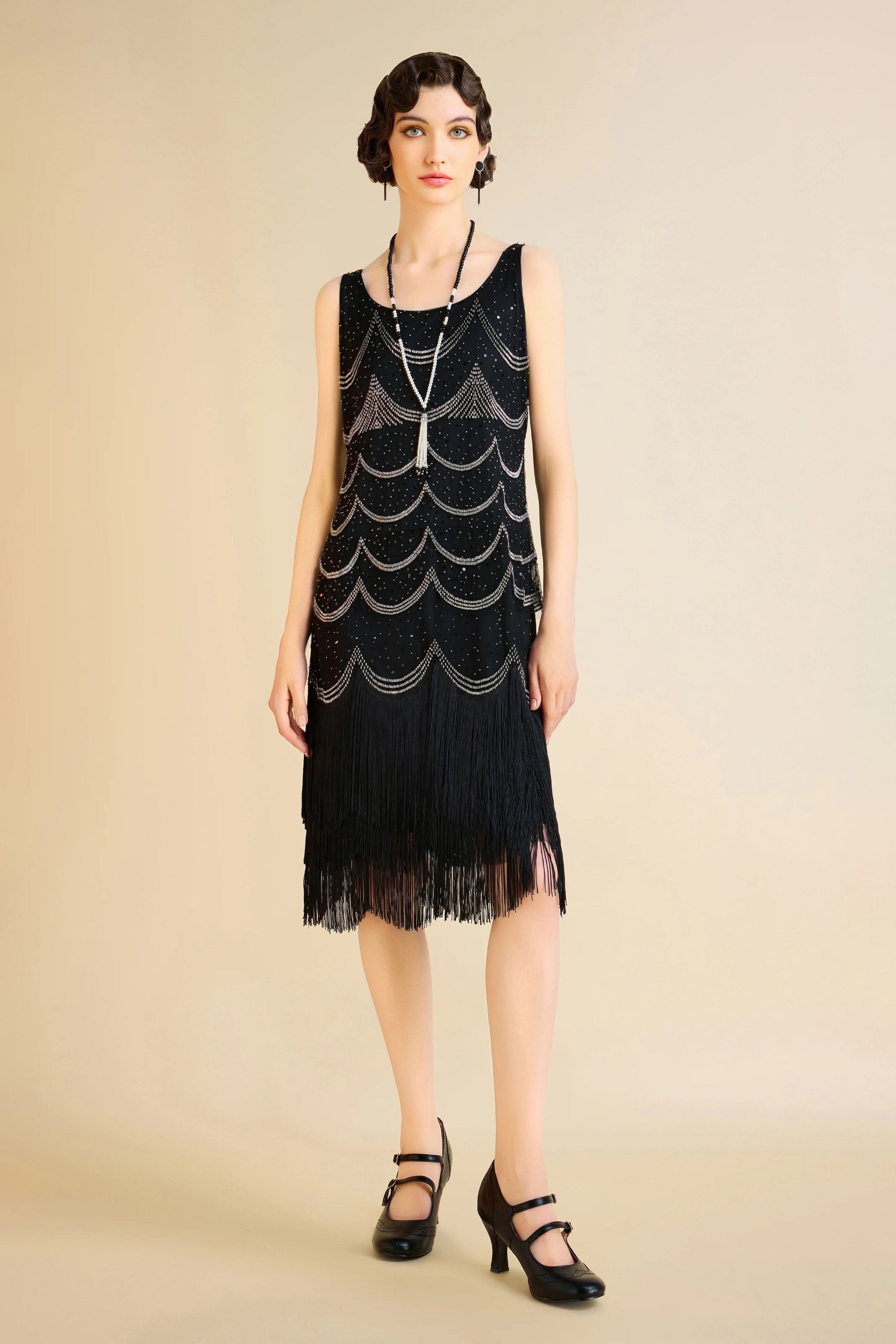 Shop 1920s Dresses - Geometric H-line Flapper Dress | BABEYOND Babeyond UK Shop 1920s Dresses - Geometric H-line Flapper Dress | BABEYOND Babeyond UK