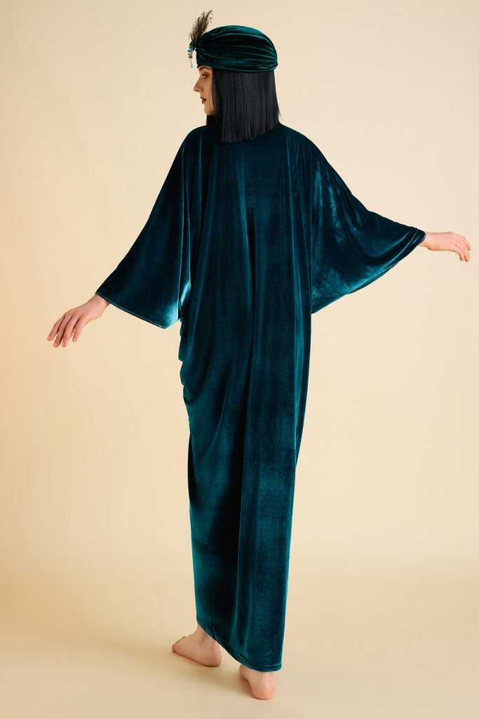 Batwing Sleeve Art Deco Robe Dress - Babeyond UK