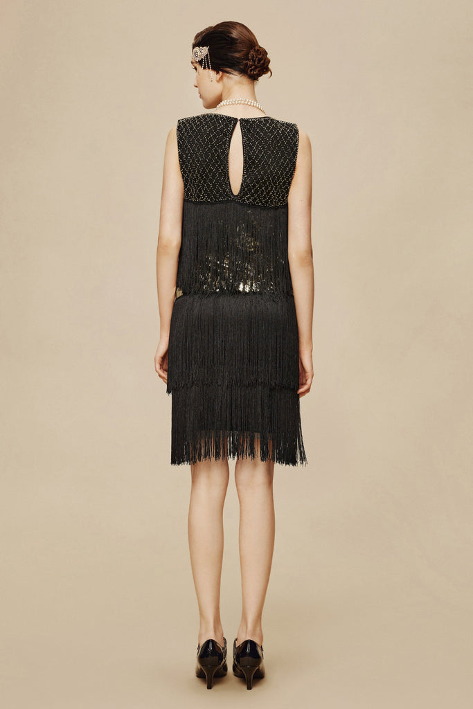 Tiered Tassel Vintage Gatsby Dress - Babeyond UK