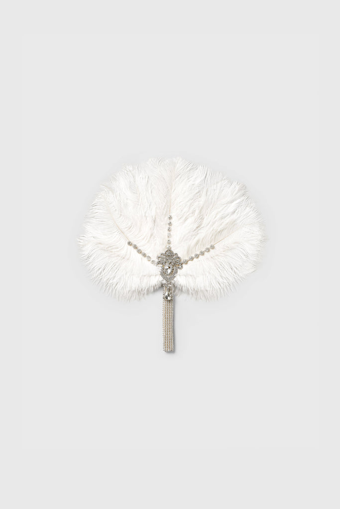 1920s Vintage Feather Bouquet Fan - Babeyond UK