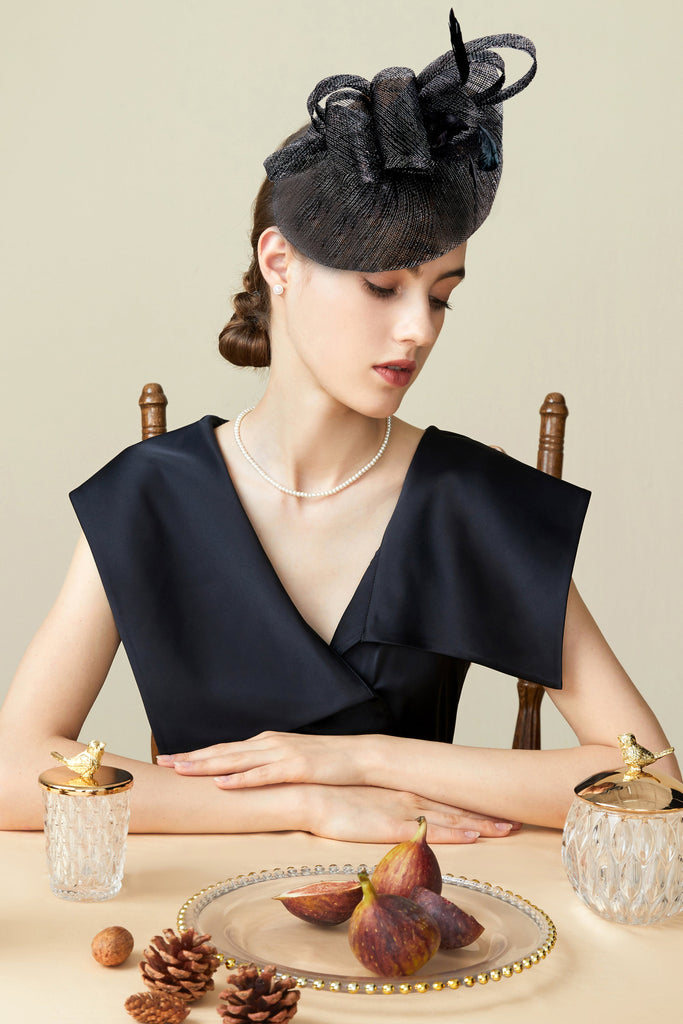 Classic Cocktail Pillbox Fascinator - Babeyond UK