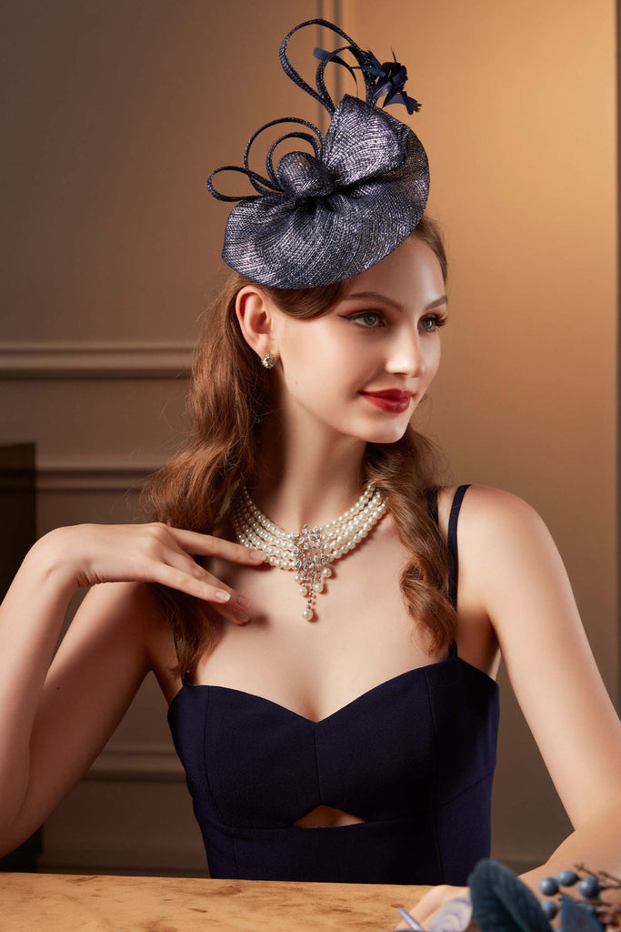 Classic Cocktail Pillbox Fascinator - Babeyond UK