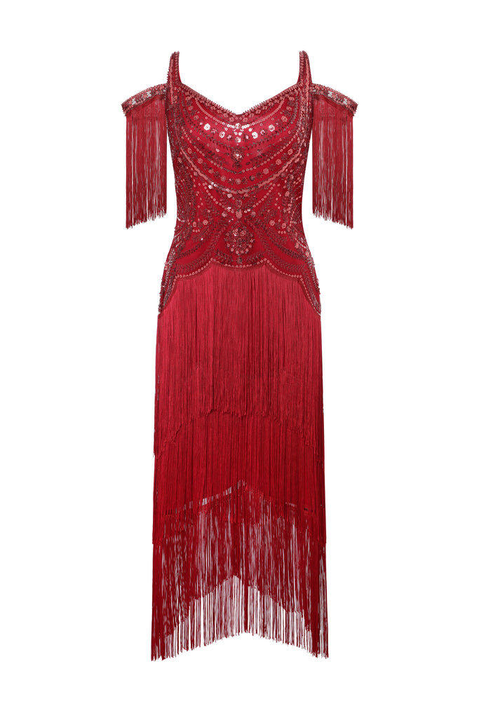 Charleston Shine Fringe Flapper Dress - Babeyond UK
