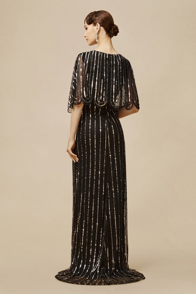 Zouzou Embellished Sequin Evening Gown - Babeyond UK