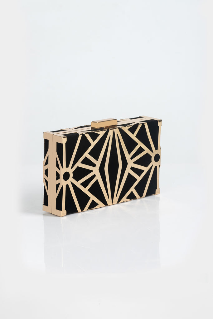 Geometric Art Deco Clutch Purse - Babeyond UK