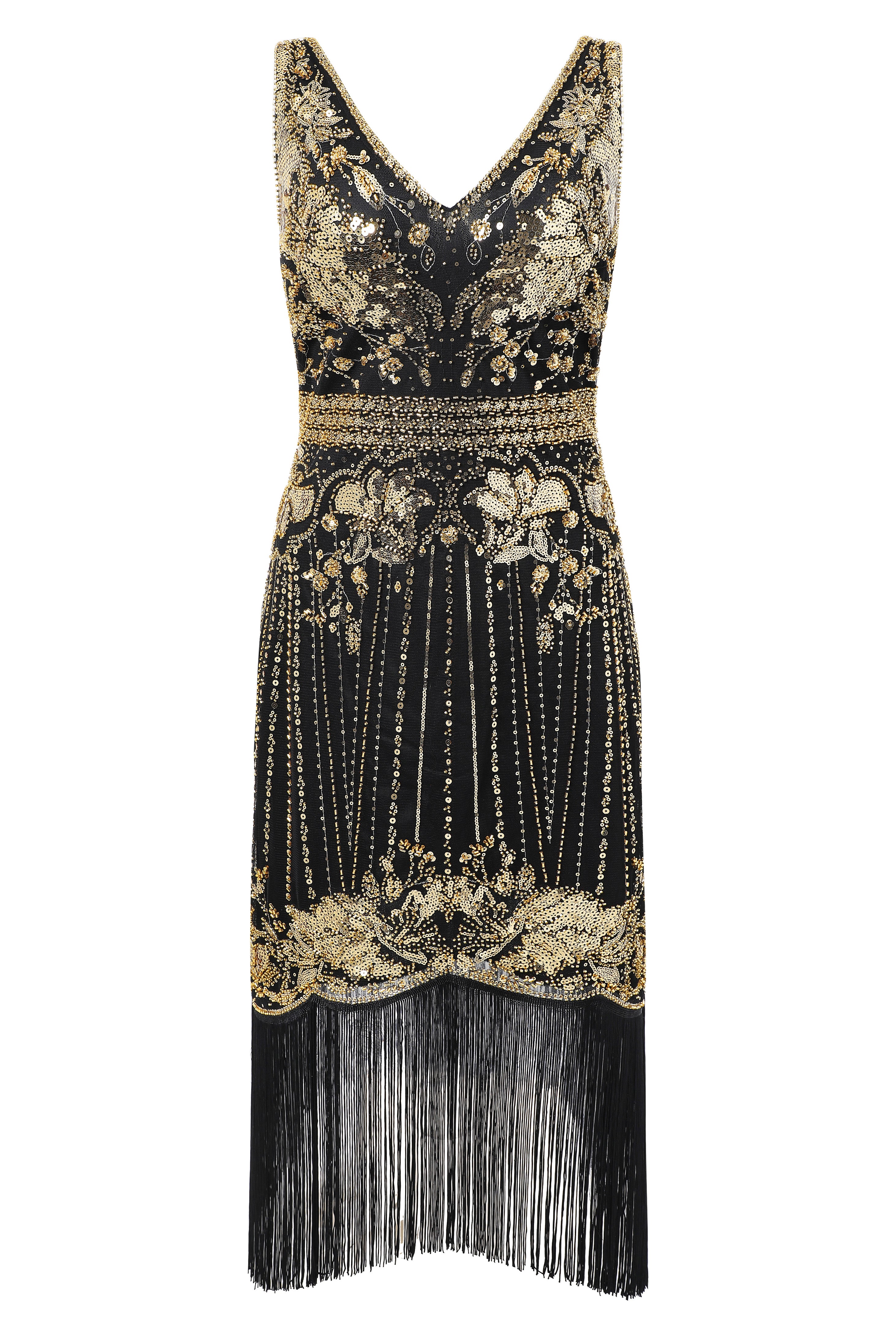 Shop 1920s Dresses - Floral Beaded Fringe Flapper Dress | BABEYOND Babeyond UK Shop 1920s Dresses - Floral Beaded Fringe Flapper Dress | BABEYOND Babeyond UK