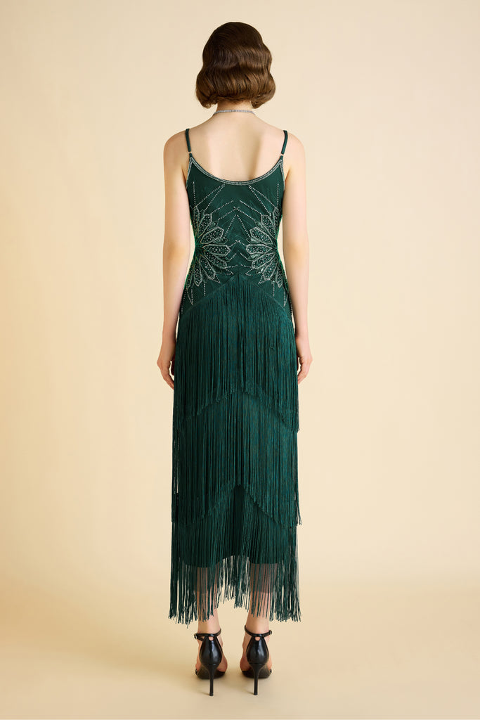 Princesse Tam Tam Geometric Fringe Evening Gown - Babeyond UK