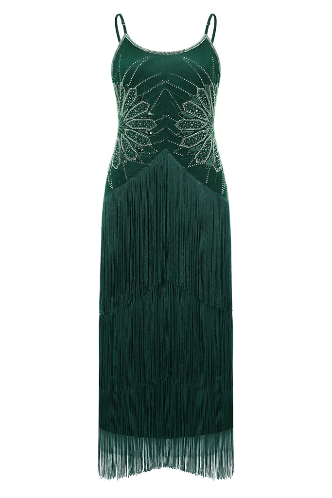 Princesse Tam Tam Geometric Fringe Evening Gown - Babeyond UK