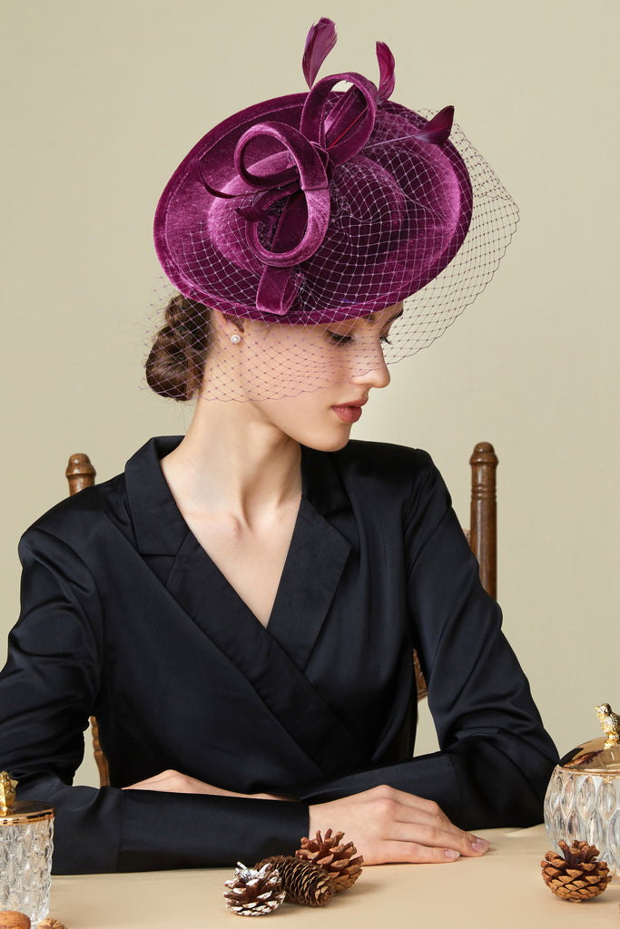 Retro Veil Tea Party Fascinator - Babeyond UK