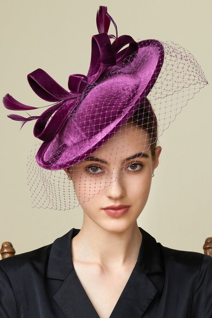 Retro Veil Tea Party Fascinator - Babeyond UK