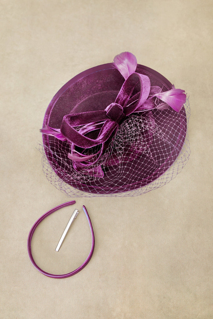 Retro Veil Tea Party Fascinator - Babeyond UK