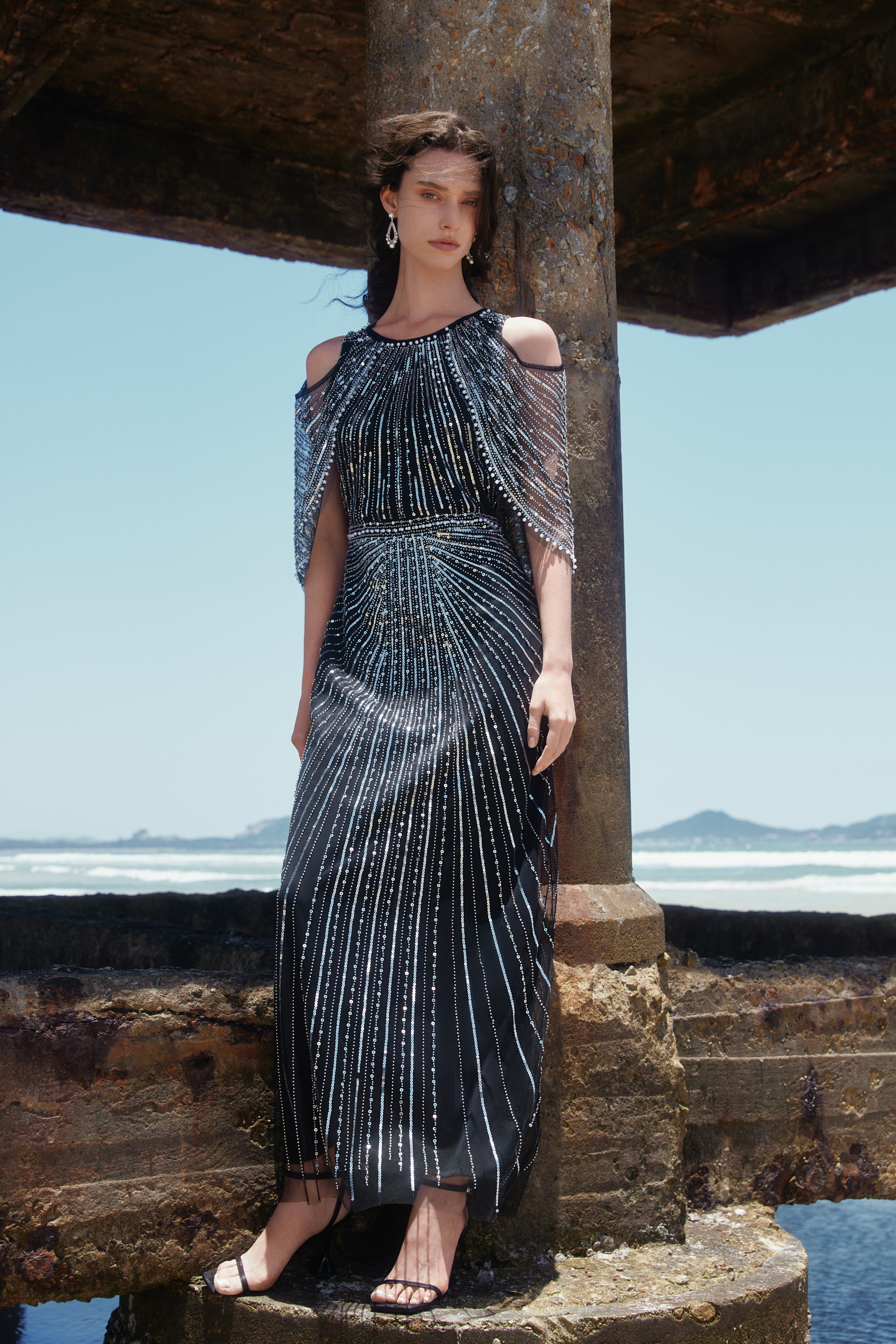 Shop Evening Gowns - Cape Sleeve Dress | BABEYOND Babeyond UK Shop Evening Gowns - Cape Sleeve Dress | BABEYOND Babeyond UK