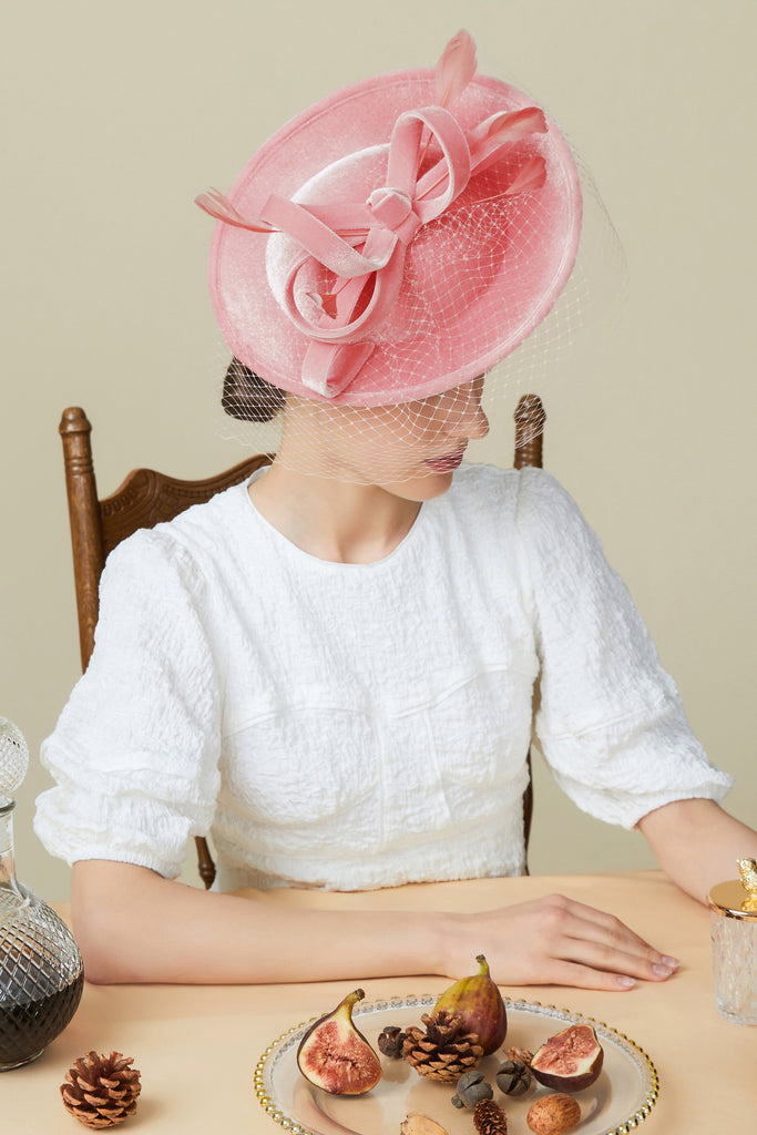 Retro Veil Tea Party Fascinator - Babeyond UK