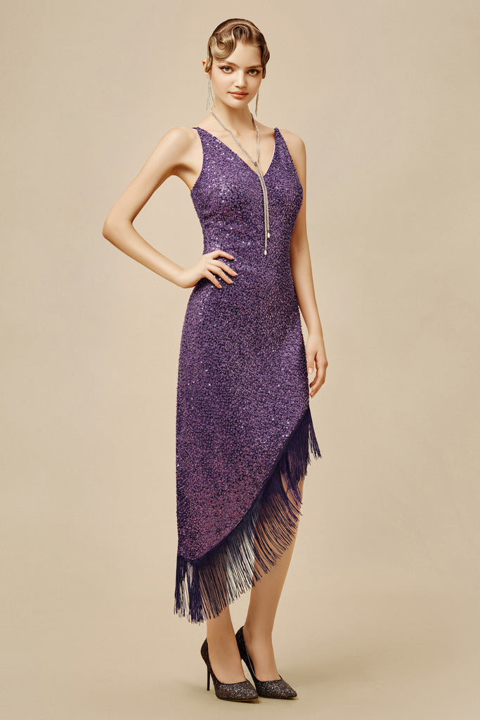 The Story of an Awakening Beading Fringe Evening Gown - Babeyond UK