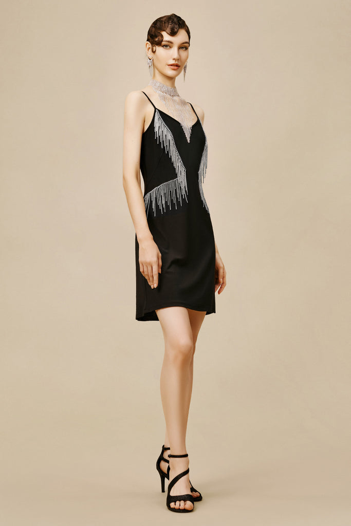 The Story of an Awakening Crystal Fringe Flapper Dress - Babeyond UK