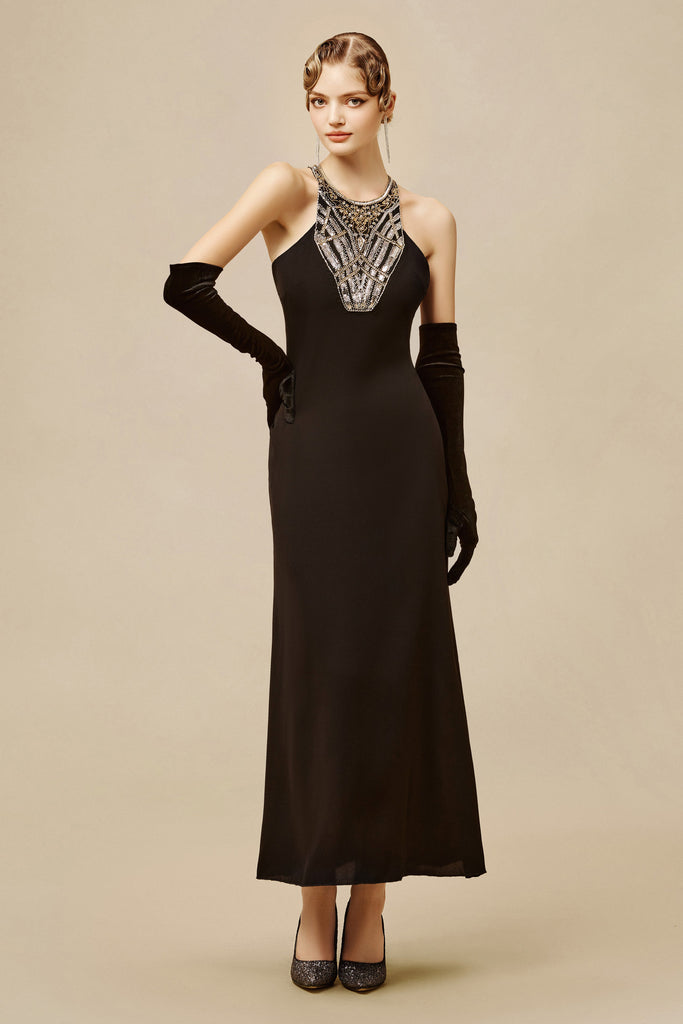 Surprising Geometric Beads Evening Gown - Babeyond UK