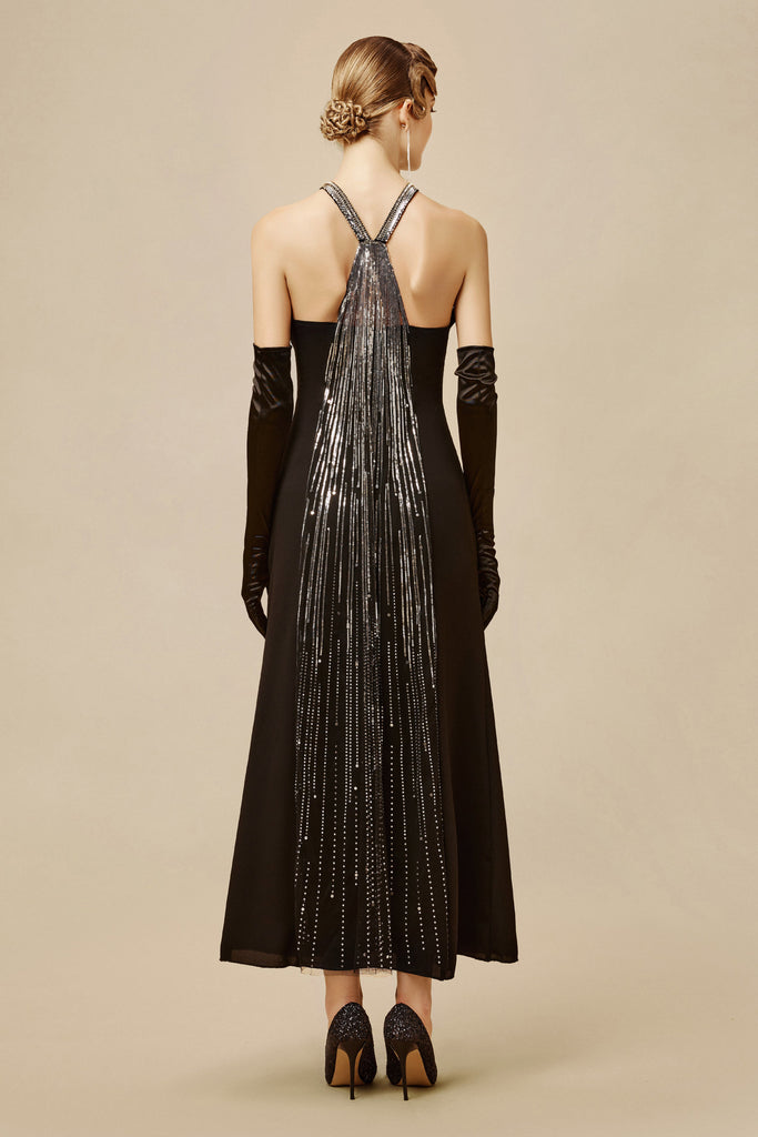 Surprising Geometric Beads Evening Gown - Babeyond UK