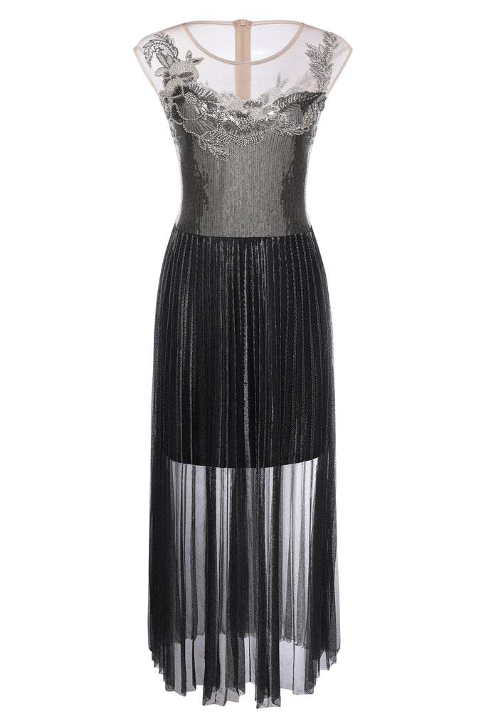 The Story of an Awakening Sequins Pleating Flapper Dress - Babeyond UK