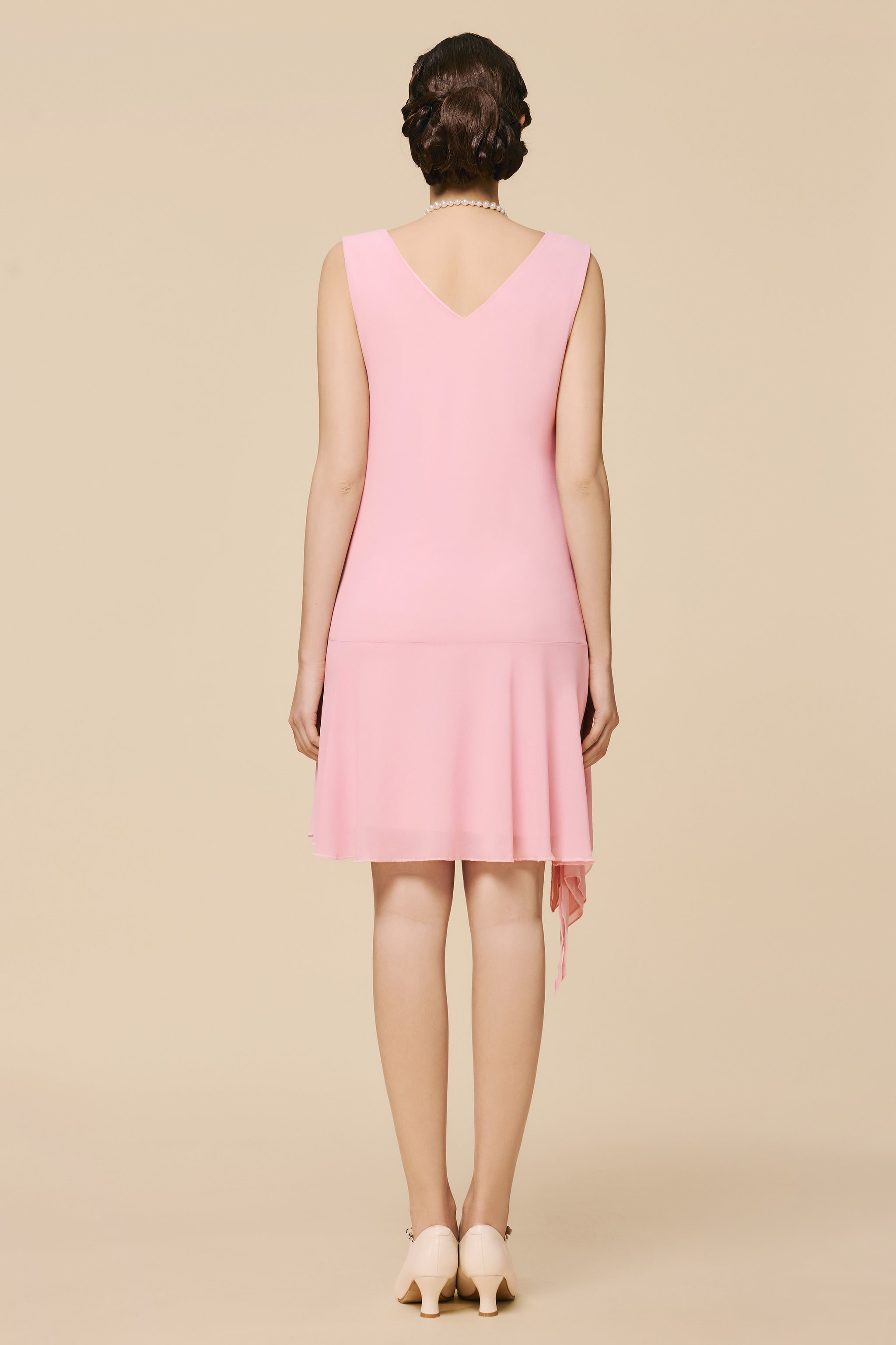 Shop 1920s Casual Dresses - Ribbon Pleated Day Dress