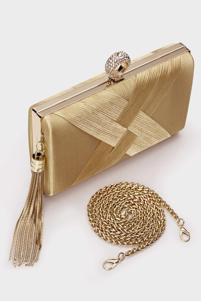 Vintage Tassel Pendant Rhinestones Clutch Purses - Babeyond UK