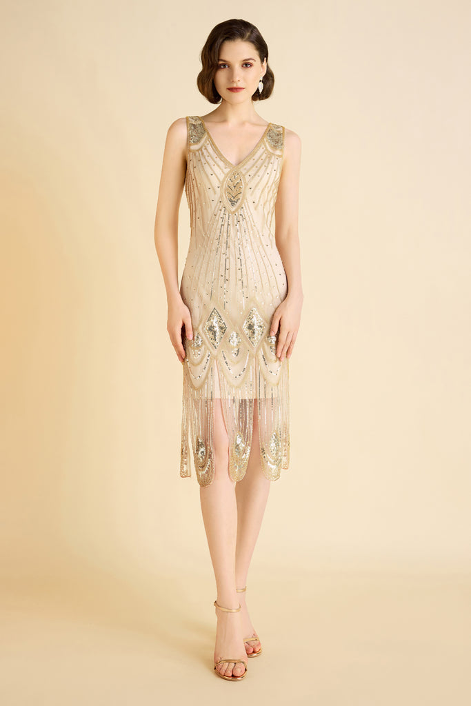 Zouzou Art Deco Flapper Dress - Babeyond UK