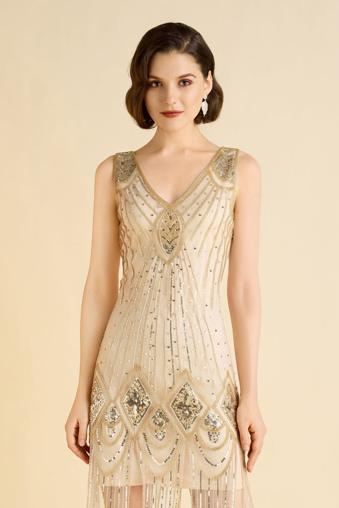 Zouzou Art Deco Flapper Dress - Babeyond UK