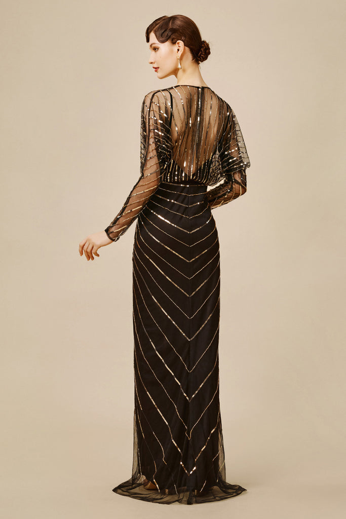 Zouzou Crystal-Encrusted Evening Gown - Babeyond UK