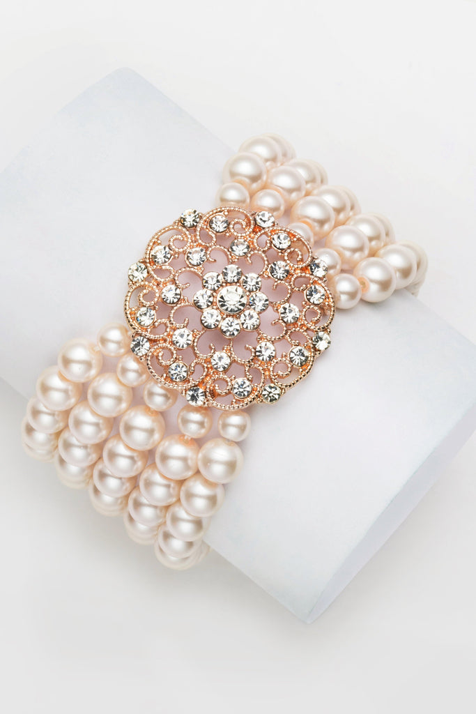 Classic Multi Strand Pearl Bracelet - Babeyond UK