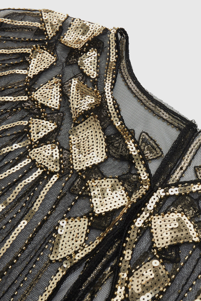 1920s Sequin Flapper Evening Shawl - Babeyond UK