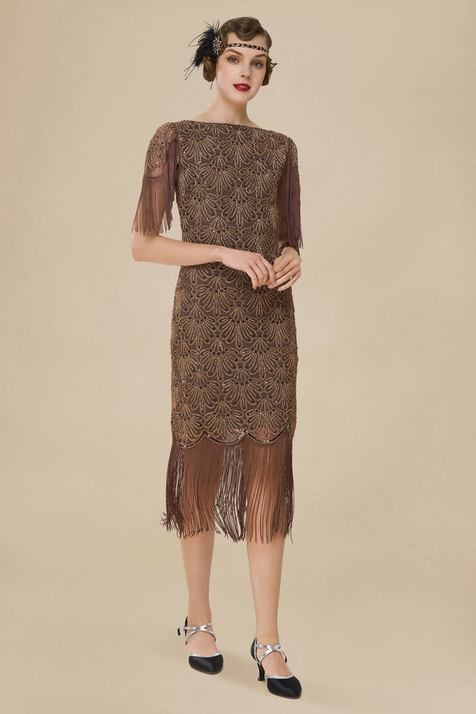 Embroidered Tassel Vintage Dress - Babeyond UK