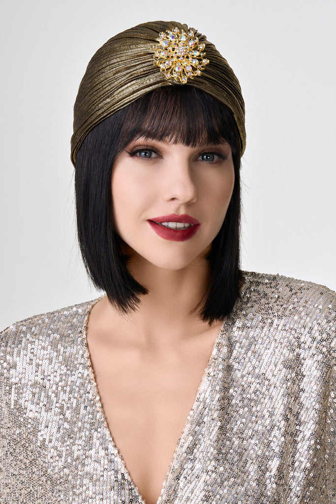 1920s Rhinestone Turban Hat - Babeyond UK