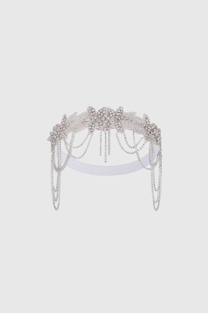 Embellished Rhinestone Chain Headband - Babeyond UK