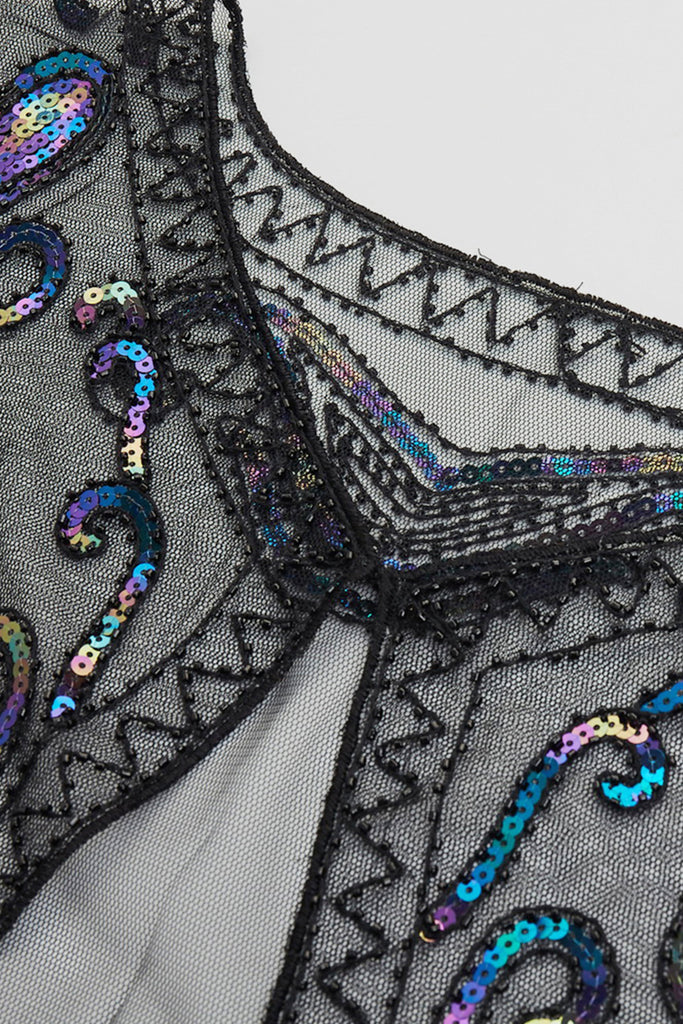 1920s Sequin Beaded Flapper Shawl - Babeyond UK