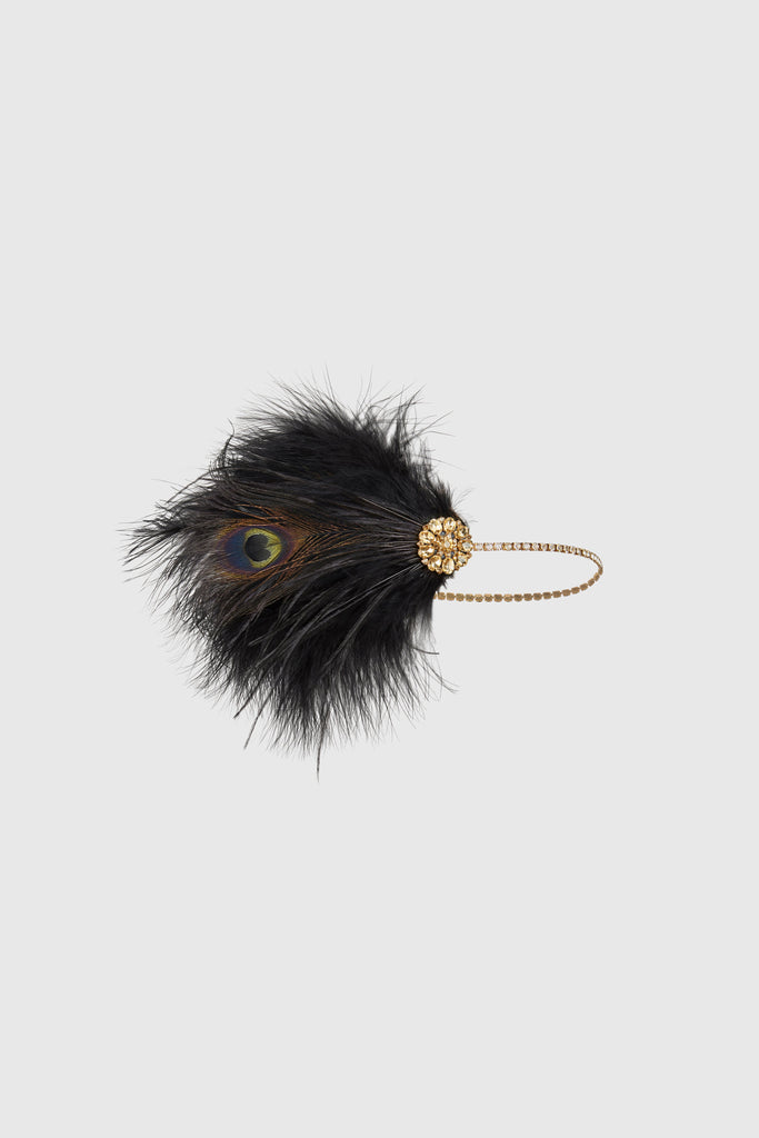 Classic Puffy Ostrich Feather Headband - Babeyond UK