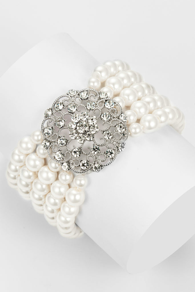 Classic Multi Strand Pearl Bracelet - Babeyond UK