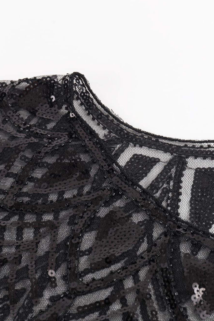 1920s Sequin Gatsby Flapper Shawl - Babeyond UK