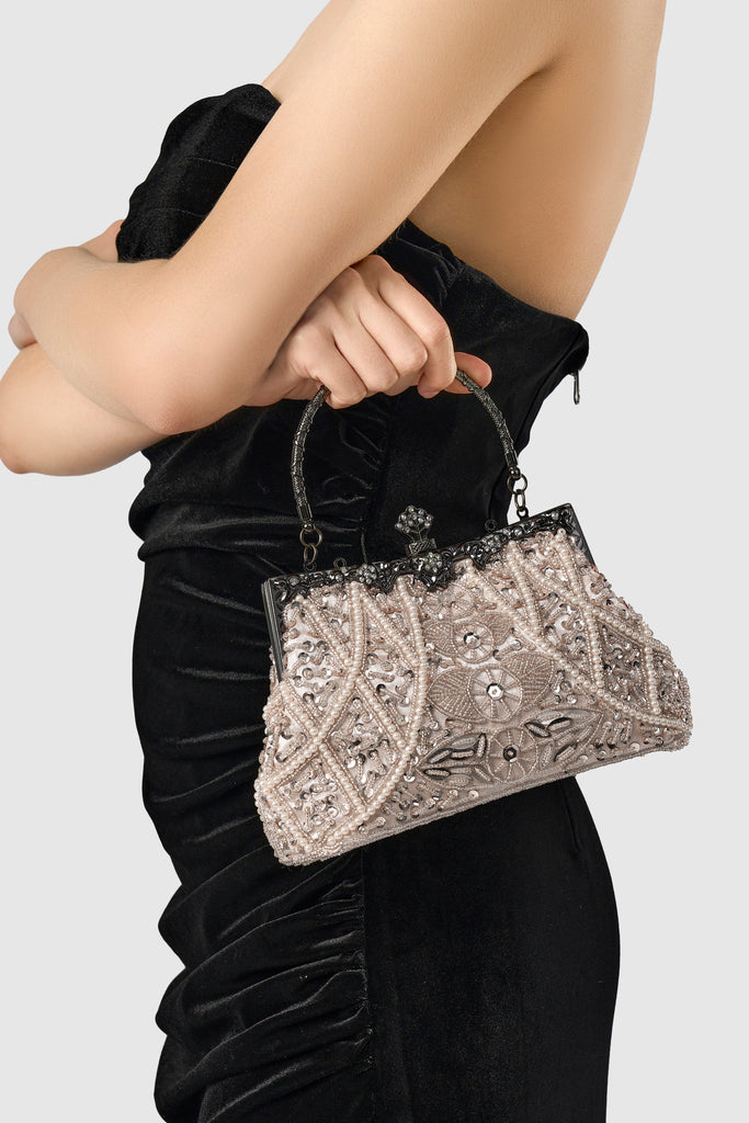 1920s Vintage Flapper Beaded Clutch - Babeyond UK