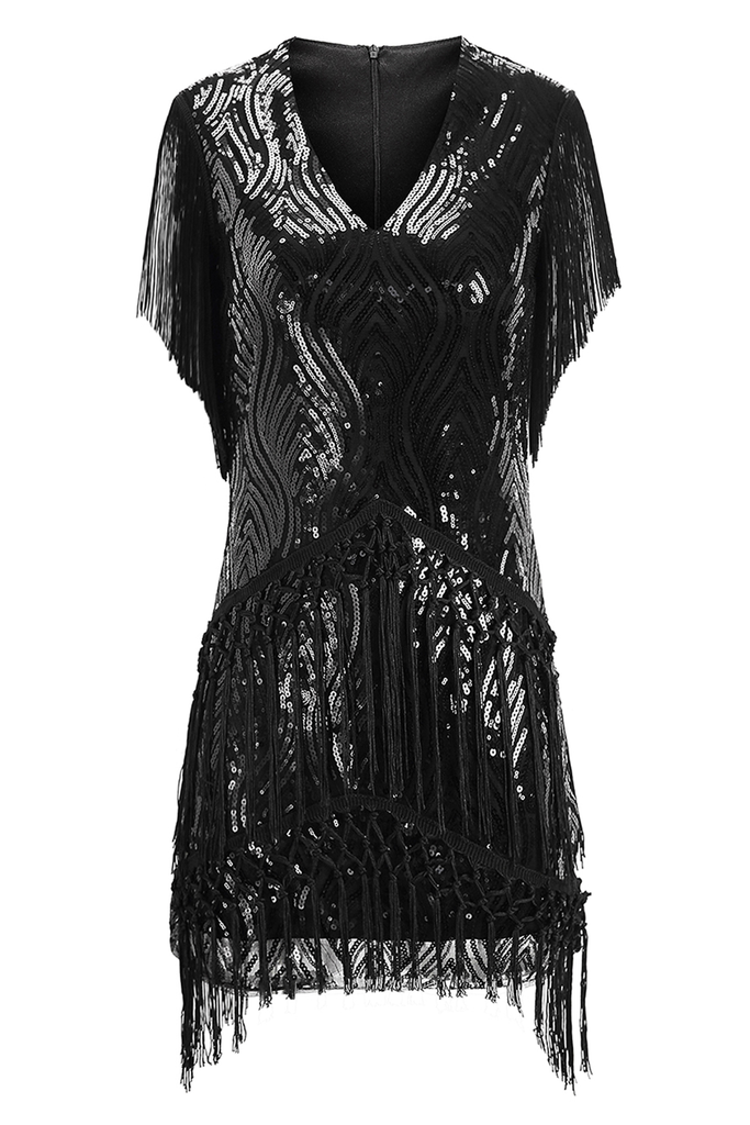 Sparkly Sequin Bodycon Flapper Dress - Babeyond UK