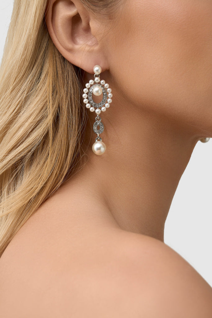 Classic Round Diamond Tassel Earrings - Babeyond UK