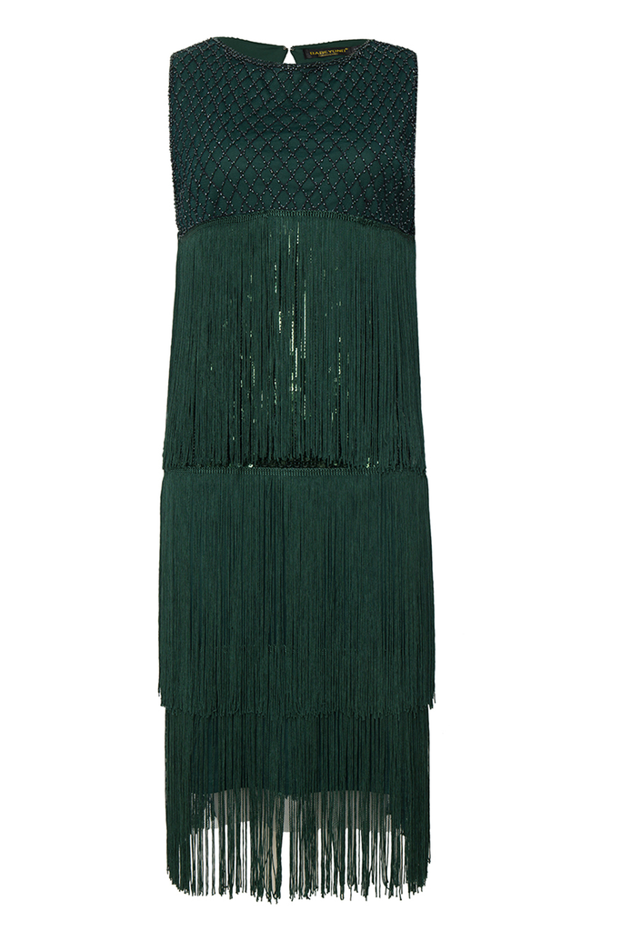 Tiered Tassel Vintage Gatsby Dress - Babeyond UK