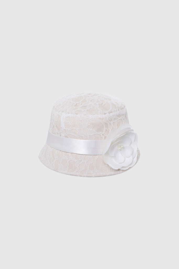 Elegant Lace Floral Gatsby Hat - Babeyond UK