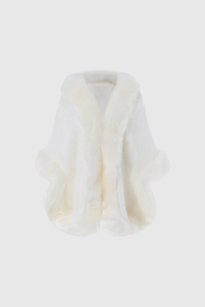 Gorgeous Faux Fur Wrap Evening Cape - Babeyond UK