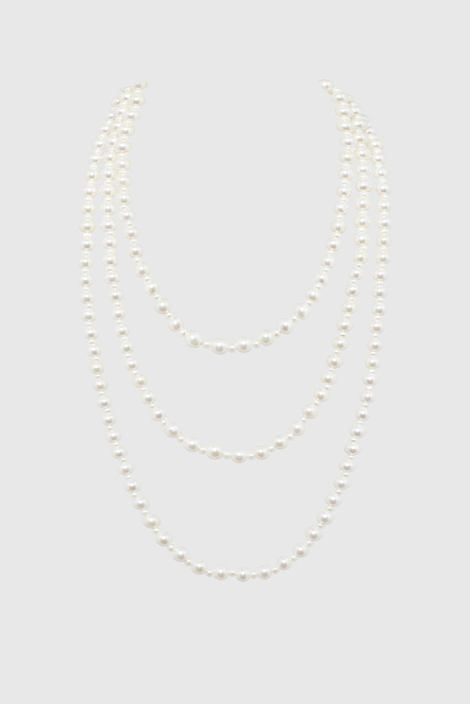 Gorgeous Long Faux Pearl Necklace - Babeyond UK